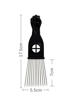 Black Metal African American Pick Comb Hair Combs Hair Comb for Hairdressing Styling Tool Salon Barber Shop Accessories 6 Style