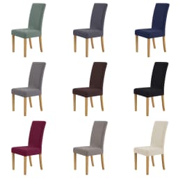 Elastic Jacquard Chair Cover For Dining Room Thick Dustproof Chair Cover Slipcover For Dining Kitchen Hotel Wedding Banquet