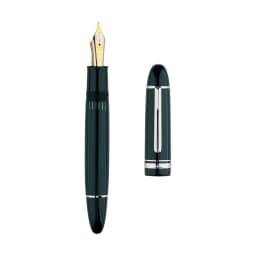 MAJOHN Final Craftsman P141 Pen Metal Copper Piston Ink Absorption 8 # 40 Sun Tip, Dual Color Pen Tip Lightweight Resin Pen Body