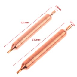 【LM】1pcs Refrigerator Filter Dryer 19mmx130mm For Refrigeration Copper Filter Drier Single Tube Filter Refrigerator Accessories