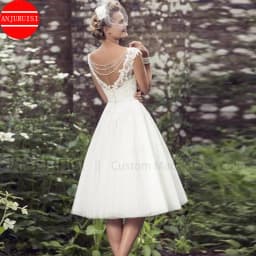 Cap Sleeve Short Wedding Dresses For Women 2026 Bride Gown Elegant Tulle A Line Vestido De Novia Boda Suknia Ślubna Robe Mariage