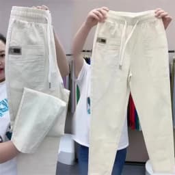 Spring Summer Women's Harem Pants High Waist Straight Casual All-match Pants Women Fashion Loose Cotton linen Trousers Female