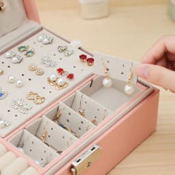Double-Layer Velvet Jewelry Box High Capacity PU Leather Jewelry Storage Box Large Space Jewelry Holder Gift Box Organizer