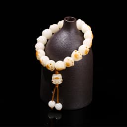 JD Natural Bodhi Root Carved Cat Claw Lucky Cat Cartoon Bracelet Women Weathered Charcoal Burn Small Cute Ethnic Style Jewelry