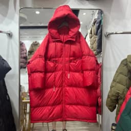 Janveny Women 90% White Duck Down Jacket With Hooded Loose Oversize Long Puffer Coat Autumn Winter Warm Outwear Female Parkas