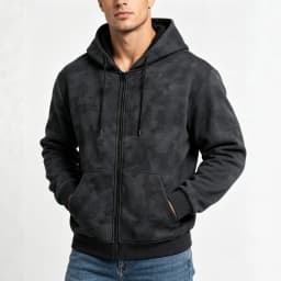 Men Tie Dye Zip Up Hoodie Heavyweight Full Zip Hooded Sweatshirt European High Street Loose Streetwear Autumn Casual Outerwear J