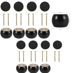 4pcs Wooden Solid Furniture Feet Replacement Sofa Legs Universal for Furniture Couch Chair Furniture Leg Set Accessories