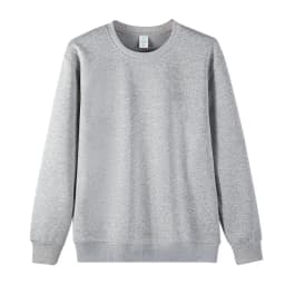 Cotton Long Sleeve Thin Fleece Sweatshirts Solid Casual Simple Drop Shoulder Hoodies Warm Crewneck American Couple Sweatshirt