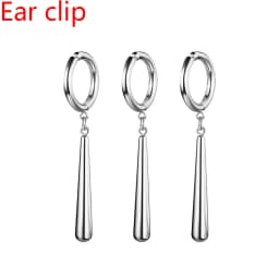 BONISKISS Zorro Earrings for Men Dangle Earrings Ring Stainless Steel Roronoa Anime Cosplay for Men Fashion Desirable Gift