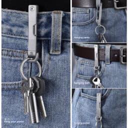 Titanium Alloy Keychain Multifunctional buckle knife Unboxing Device Quick Release Belt buckle To Prevent Accidental Opening