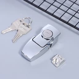 Dk604 Buckle Lock Stainless Steel Cabinet Latch Drawer Security Toggle Lock With Two Keys