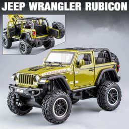 1:20 Jeeps Wrangler Rubicon Alloy Car Model Diecast & Toy Metal Refit Off-road Vehicles Car Model Simulation Childrens Toys Gift