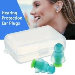 1 Pair Reusable Hearing Protection Earplugs Waterproof Ear plugs Noise Cancelling Earplugs For Concerts Musician Motorcycles