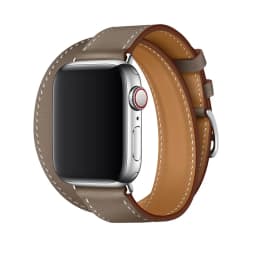 For Apple Watch Band Genuine Swift Leather Strap 8 7 41 45mm Double Tour Bracelet for iWatch Ulta 49mm 6 5 4 3 2 38 42mm 44 40mm