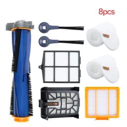 For Shark AV2500AE AV2501AE RV2502AE Robot Vacuum Accesso Main Side Brush Hepa Filter Spare Parts Replacement Kit Pack