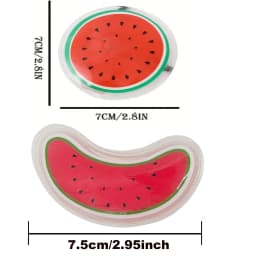 Fruit-Themed Reusable Gel Eye Mask – Hot & Cold Compress Pads for Eye Relaxation, Cooling & Warming Relief (Watermelon/Cucumber)