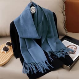 51Color Solid Women Winter Scarf Warm Thicken Cashmere Shawl Outdoor Tassels Pashmina Lady Wrap Windproof Scarves Fashion Luxury