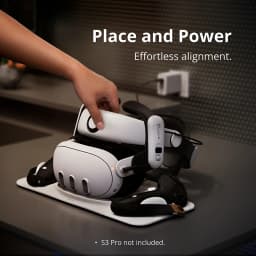 BOBOVR D3 Charging Dock For Quest 3 VR Accessories Wireless Charging Station Stand for Quest 3 Controller For B100 Fast Charging