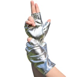 Short Punk Half-finger Patent Leather Gloves Comic Exhibition COSPLAY Gloves Cool Stage Performance Disco Hip-hop Sexy Glove