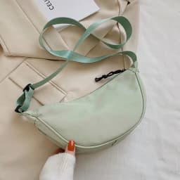 2024 Solid Color Chest Bag For Women Large Capacity Travel Crossbody Female Half Moon Belt Bag Ladies Daily Street Fanny Packs
