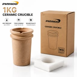 PHYHOO High Temperature Ceramic Crucible 1KG 2KG 3KG High Heat Resistant Melting Casting Cup For Gold Silver Jewelry Making Tool
