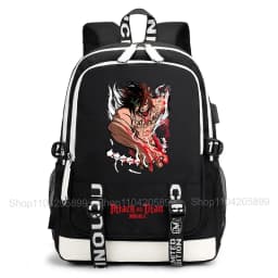 Attack on Titan Backpack Anime Mochila Student School Bag Boys Girls Gift Casual Daily Travel Rucksack