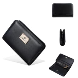 High-Quality New Women's Short Wallet High Capacity Card Clips Simple Zipper Coin Pocket Photo Holder Wallet for Girls