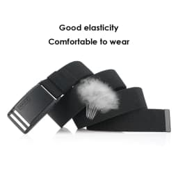 KOLBER Magnetic Elastic Belt for Men Quick Release Silver Buckle Casual belt Male Adjustable Stretch Waistband Hiking Girdle