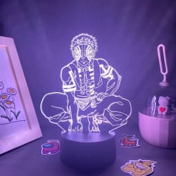 Anime Demon Slayer Figure 3D LED Neon Nightlights Birthday Gift for Friends Otaku Bedroom Decor Manga Lava Lamp Kimetsu No Yaiba