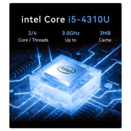 MLLSE M3 Pro Mini Pc Intel Core I5-4310U Processor 8GB DDR3 RAM 128GB M.2 SSD Wi-Fi 5 BT 4.2 Windows 11Pro Mini Desktop Computer