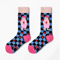 1 Pair Canvas Lattice Plant Art Funny Socks Women Novelty Abstract Cute Socks Women Jacquard Crew Female Calcetines Divertidos
