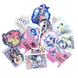 10PCS Mixed 54MM Glitter Acrylic Charms Heart Lung Dog Mom Nurse Fit DIY ID Card Badge Holder Jewelry Making