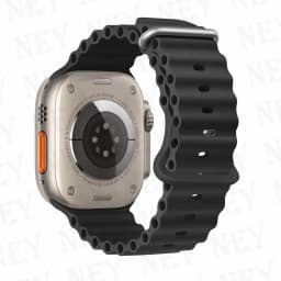 Ocean Band for Apple Watch Ultra 2 49mm 44mm 45mm 42mm 38/40/41mm silicone bracelet correa iwatch series 9 8 7 se 6 5 4 3 strap