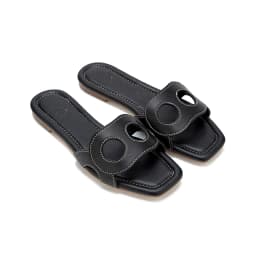 PG PATSY GARIS Niche Brand Women's Slippers Fashion Design Multifunctional Outdoor Style Women's Flat Slippers Solid Color