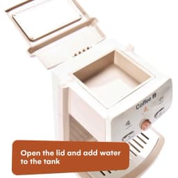 Coffee Machine Toy Barista Pretend Play Cafe Set Children's Play House Simulation Kitchen Miniature Role Play for Boys Girls