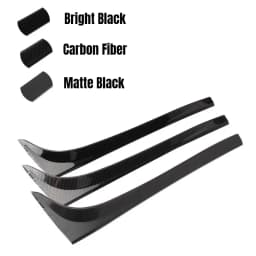 2pcs For VW Golf 7 7.5 MK7 MK7.5 2014-2018 Glossy Black ABS Rear Window Side Trunk Spoiler Canard Canards Splitter Accessories