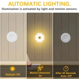 8LEDs LED Human Body Induction Night Light USB Charging Smart Sensor Lamp Bedside Bedroom Home Corridor Lighting Mini Wall Lamp