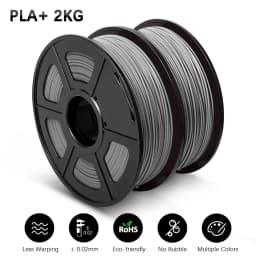 SUNLU 2KG 3D PLA/PETG/PLA PLUS/Clear Filament 1.75mm 2Roll 1KG 3D Printer Neatly Wound Filament for 3D Printer & 3D Pen