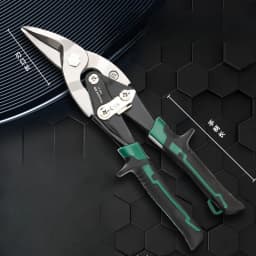 10 Inch Aviation Tin Snips, Industrial Snips, Universal Snips,Metal Cutter Shears for Cutting Sheet Metal
