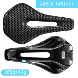 RYET 3D Printed Full Carbon Bicycle Saddle 245mm Bike Saddle For MTB Gravel Road Bike Seat bicycle parts  135/145/155mm