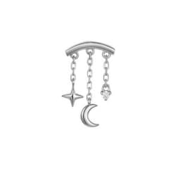 AIDE 1 Piece 925 Sterling Silver Spare Parts Chains Part For Stud Earring Piercing Hoops Drop Earring Women Fine Jewelry Gift