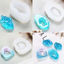 Crystal Cluster Silicone Molds Original Quartz Rock Cluster Epoxy Resin Casting Mold For DIY Pendant Jewelry Handmade Crafts