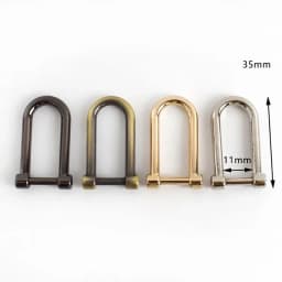 5Pcs Detachable Screw D Buckle U Ring Metal Bag Chain Adjuster Hanger Hooks Clasp Handle Connector DIY Bags Hardware Accessories