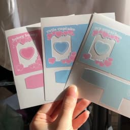 SKYSONIC New Arrival 3PCS Full Set Series Decor sticker Scrapbook Laser Kpop Stickers For Journal Stationery Sticker Suppliers