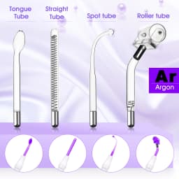 7 in 1 High Frequency Facial Machine Electrotherapy Glass Tube Electrode Wand Beauty Therapy Puffy Acne Spot Wrinkles Remover