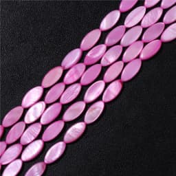 15X6mm Long Stripe Shell Beads Point Stick Mother of Pearl Shell Slice Loose Beads for DIY Making Jewelry Necklace Accessories
