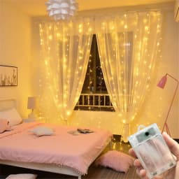 Battery Operated Home Decoration Curtain LED String Lights Fairy Lights Bedroom Wedding Birthday Party Decorations 3/6M
