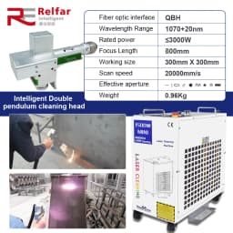 1500W Laser Cleaning Machine Fiber Laser Industrial Rust Removal Cleaning Oil Paint for Metal Cleaning Width 300MM Fast Ship