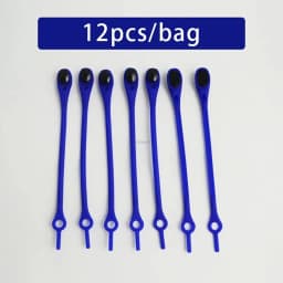 12 Pcs Silicon Elastic Laces Sneakers Shoelaces Without Ties Rubber Band for Casual Shoes Men Women Sport Shoes Lazy Accessories