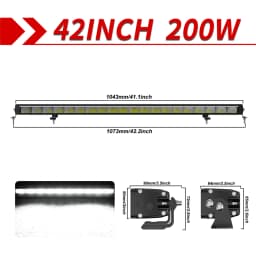 CO LIGHT LED Light Bar 52 Inch 60,000LM DRL Spot Flood Combo Beam Driving Off Road Fog Work for Truck Pickup ATV UTV SUV 12V 24V